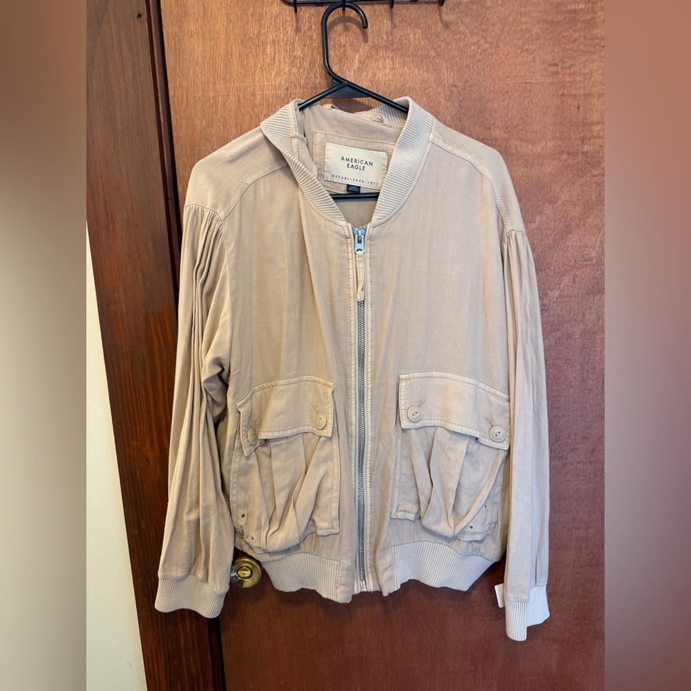 American Eagle Beige Casual Jacket